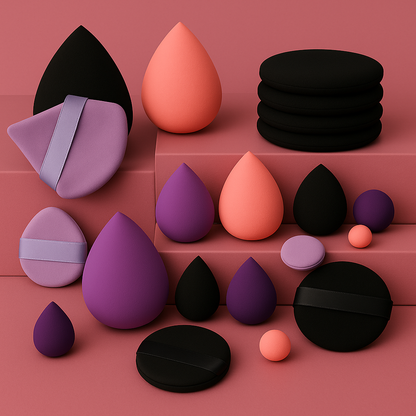 Lot de 12 éponges de maquillage