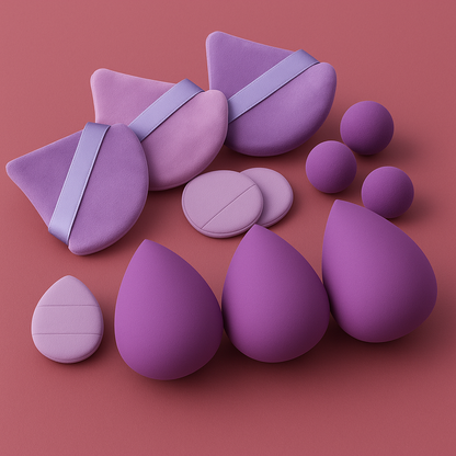 Lot de 12 éponges de maquillage