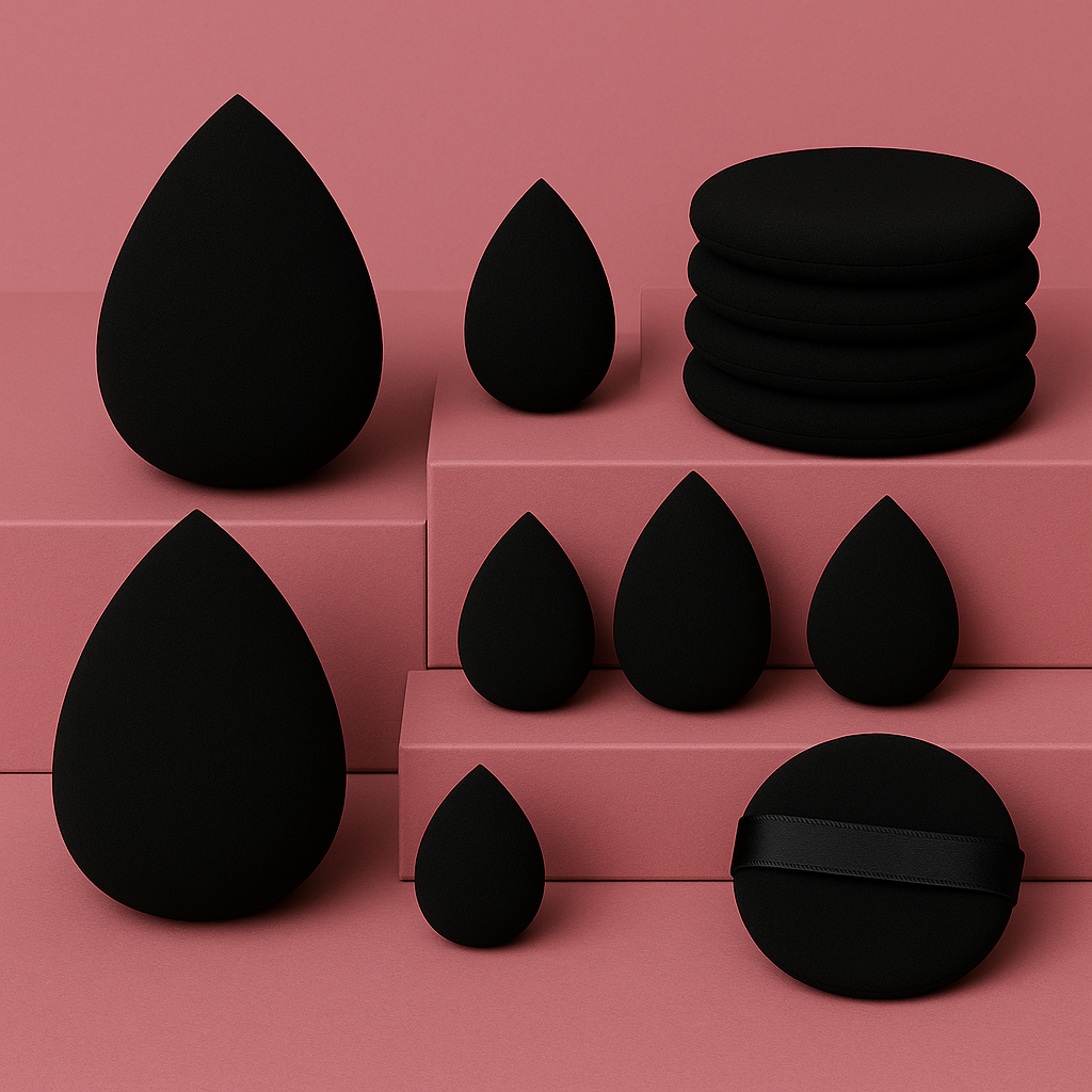 Lot de 12 éponges de maquillage